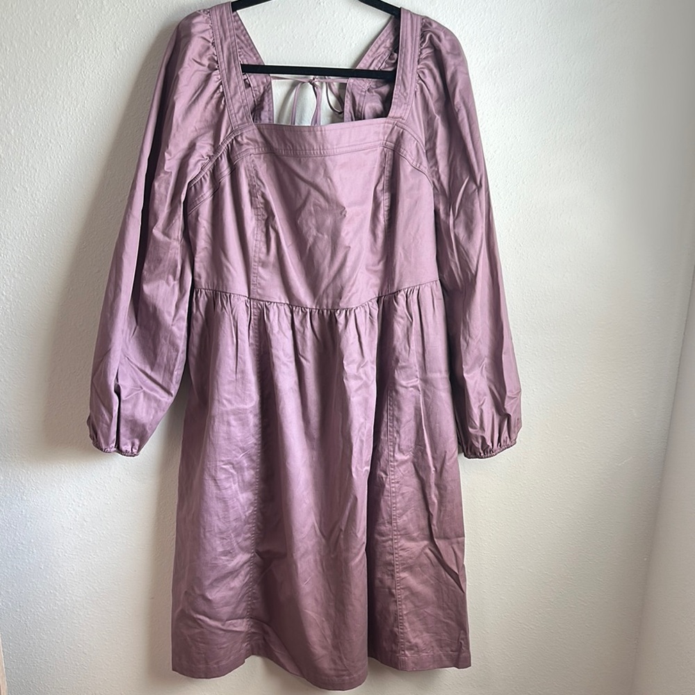 Ava & Viv XXL NWOT Mauve Long-Sleeve Dress
